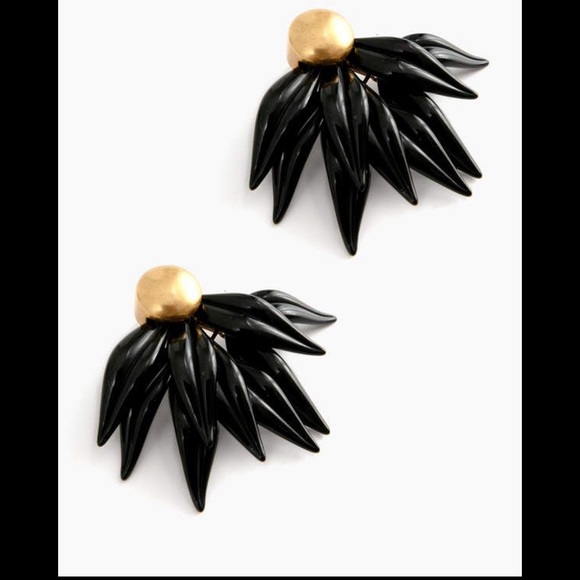 Tuckernuck Jewelry - NWT - Black Tuckernuck “Nula” clip on earrings